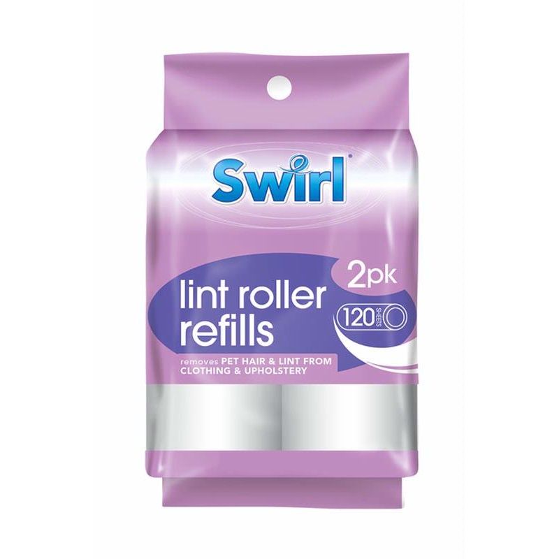 SWIRL LINT ROLLER REFILLS 60 SHEETS 2/PK. SW1007 \\\KD24856