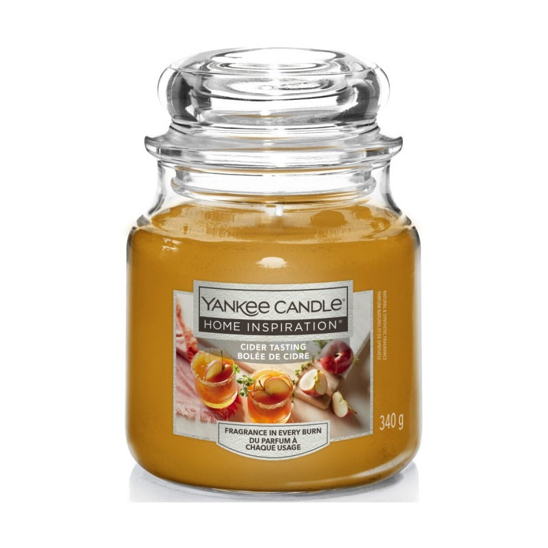 YANKEE MEDIUM JAR CIDER TASTING SCENTED CANDLE 340G. YCE3500 \\\KD24919