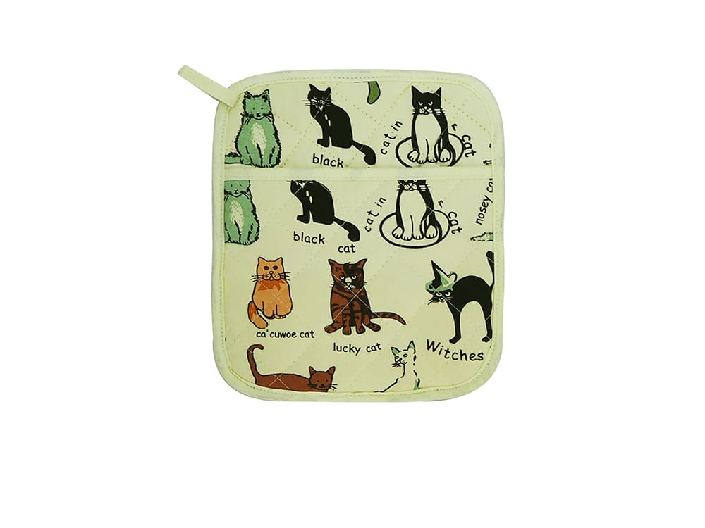 HIGHLANDS COTTON POT HOLDER WITH POCKET - CAT. CATCPH \\\KD24942
