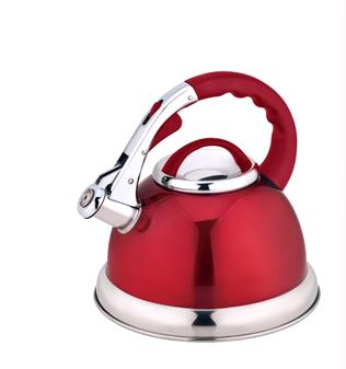 HIGHLANDS INDUCTION STAINLESS STEEL RED WHISTLING KETTLE 3.5L. KET081 \\\KD24965