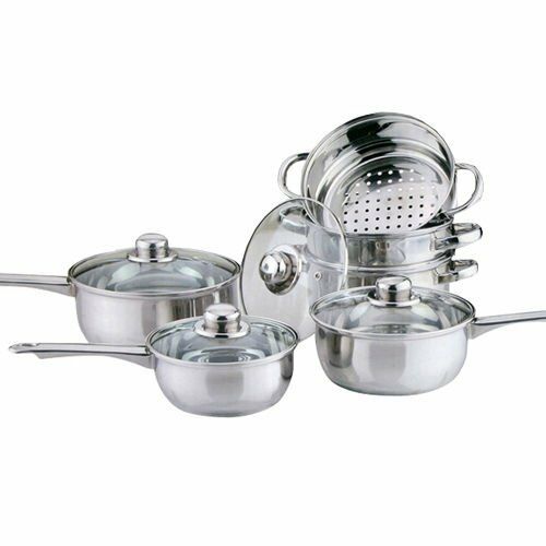 HIGHLANDS 18CM STEAMER + 3 PIECE SAUCEPAN SET. PAN0805I \\\KD24966