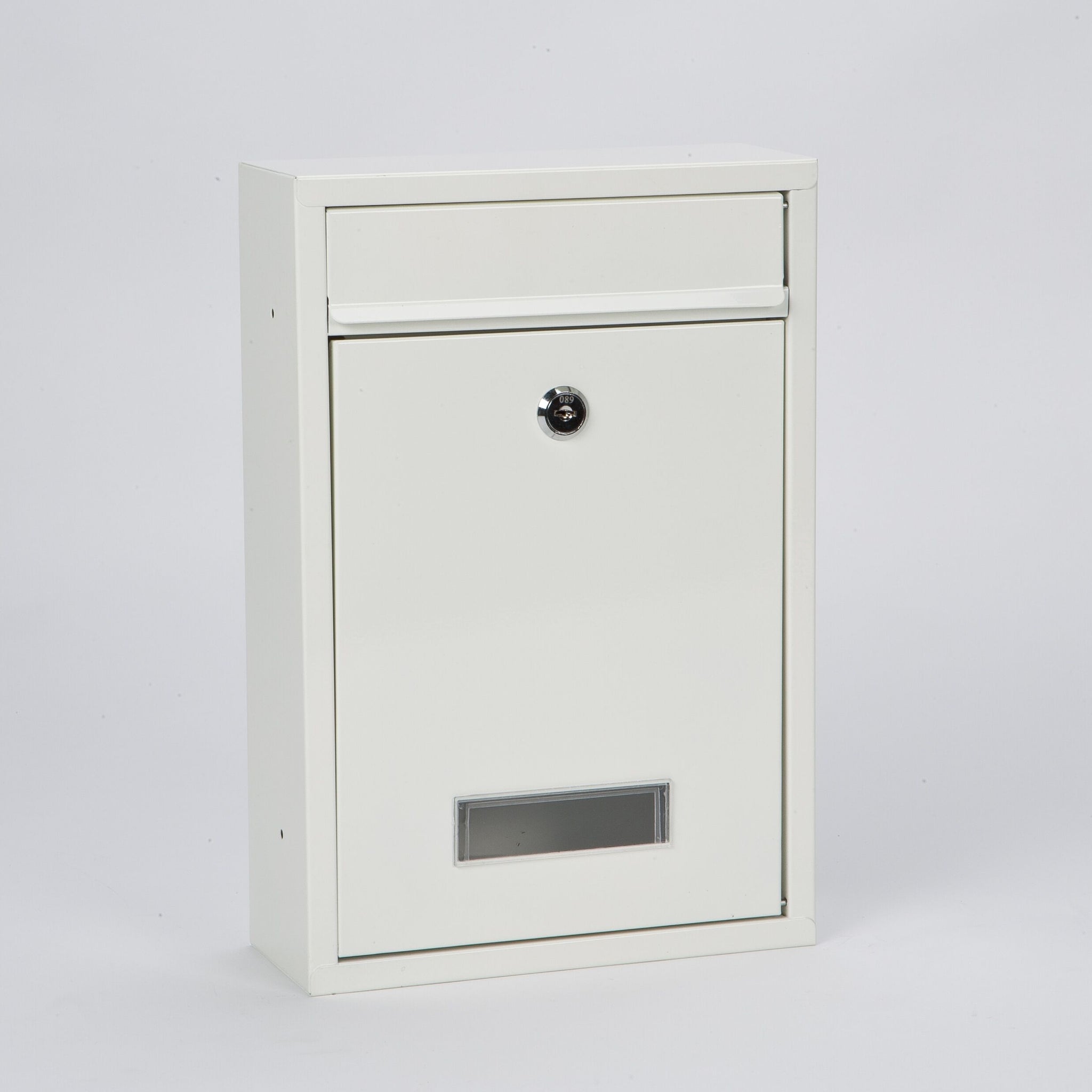 ARBORIA METAL MAIL LETTER BOX / POST BOX - WHITE. POST53 \\\KD24967
