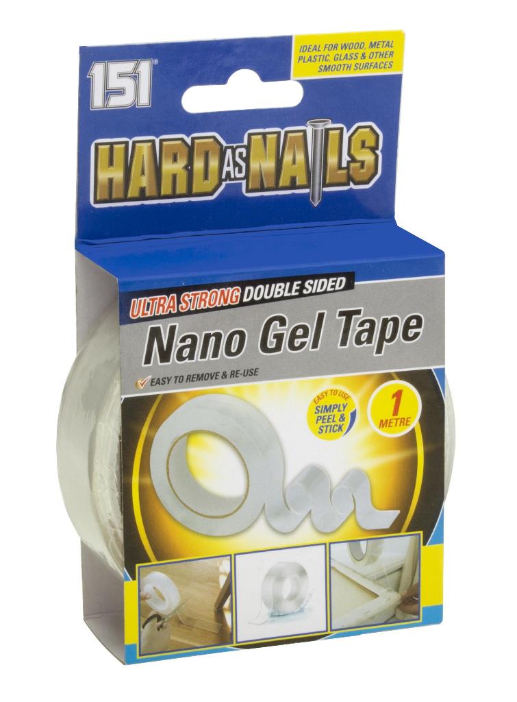 151 HARD AS NAILS NANO GEL TAPE 3CM X 1M X 2MM. 1511204 \\\KD24992