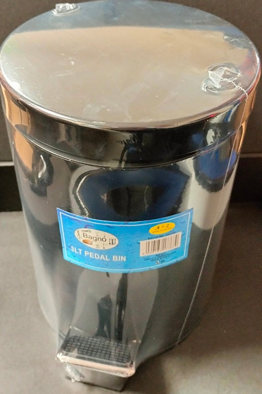 ANZ BLACK PEDAL BIN 3 LTR. BA2001B \\\KD25017