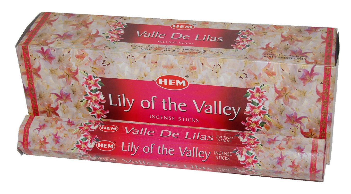 PACK OF 6 HEM LILLY INCENSE STICKS 20/PK. HEMLILLY \\\KD25033