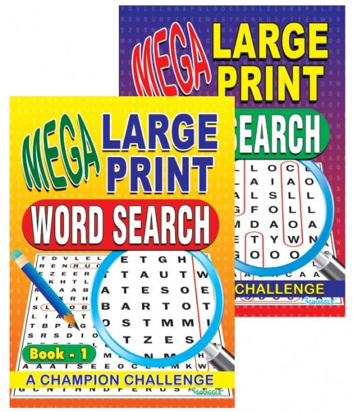 MEGA LARGE PRINT WORD SEARCH BOOK 1 & 2 \\\KD25088
