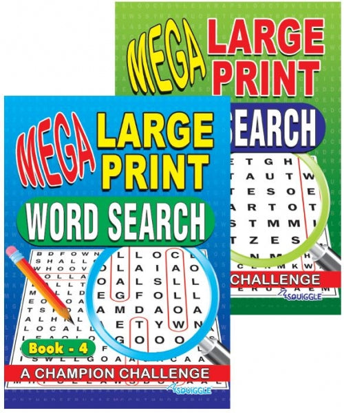 MEGA LARGE PRINT WORD SEARCH BOOK 3 & 4 \\\KD25089