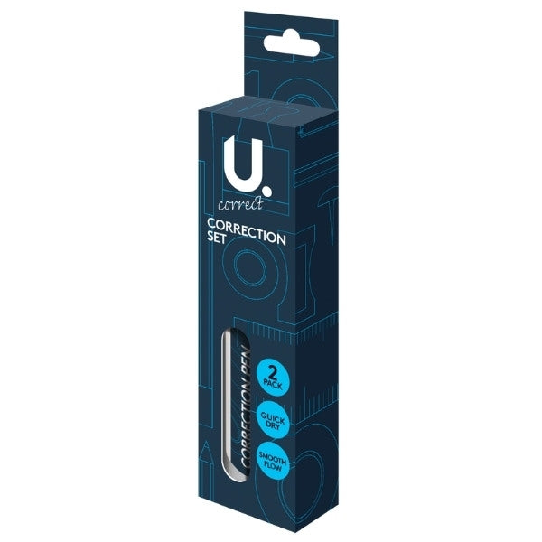 U. CORRECT CORRECTION FLUID PEN SET 2/PK. P2361 \\\KD25090