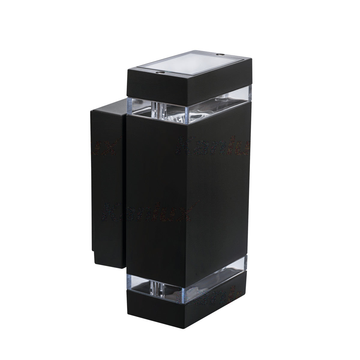 KANLUX SQUARE IP44 MAX 35W GU10 OUTDOOR UP / DOWN WALL LIGHT - BLACK. K22440 \\\KD25115