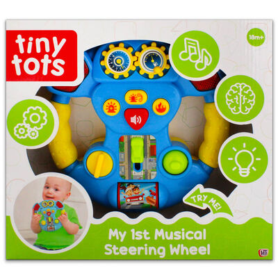 TINY TOTS MY 1ST MUSICAL STEERING WHEEL. 1375666 \\\KD25142