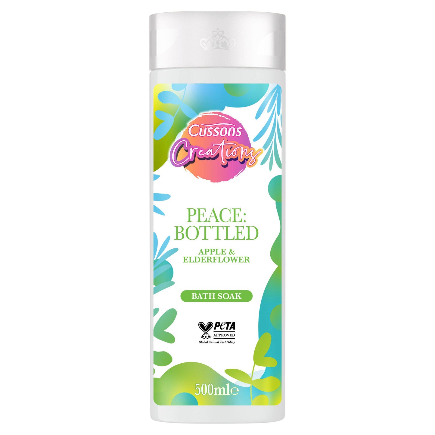 CUSSONS CREATIONS APPLE & ELDERFLOWER BATH SOAK 500ML. C006163 \\\KD25162