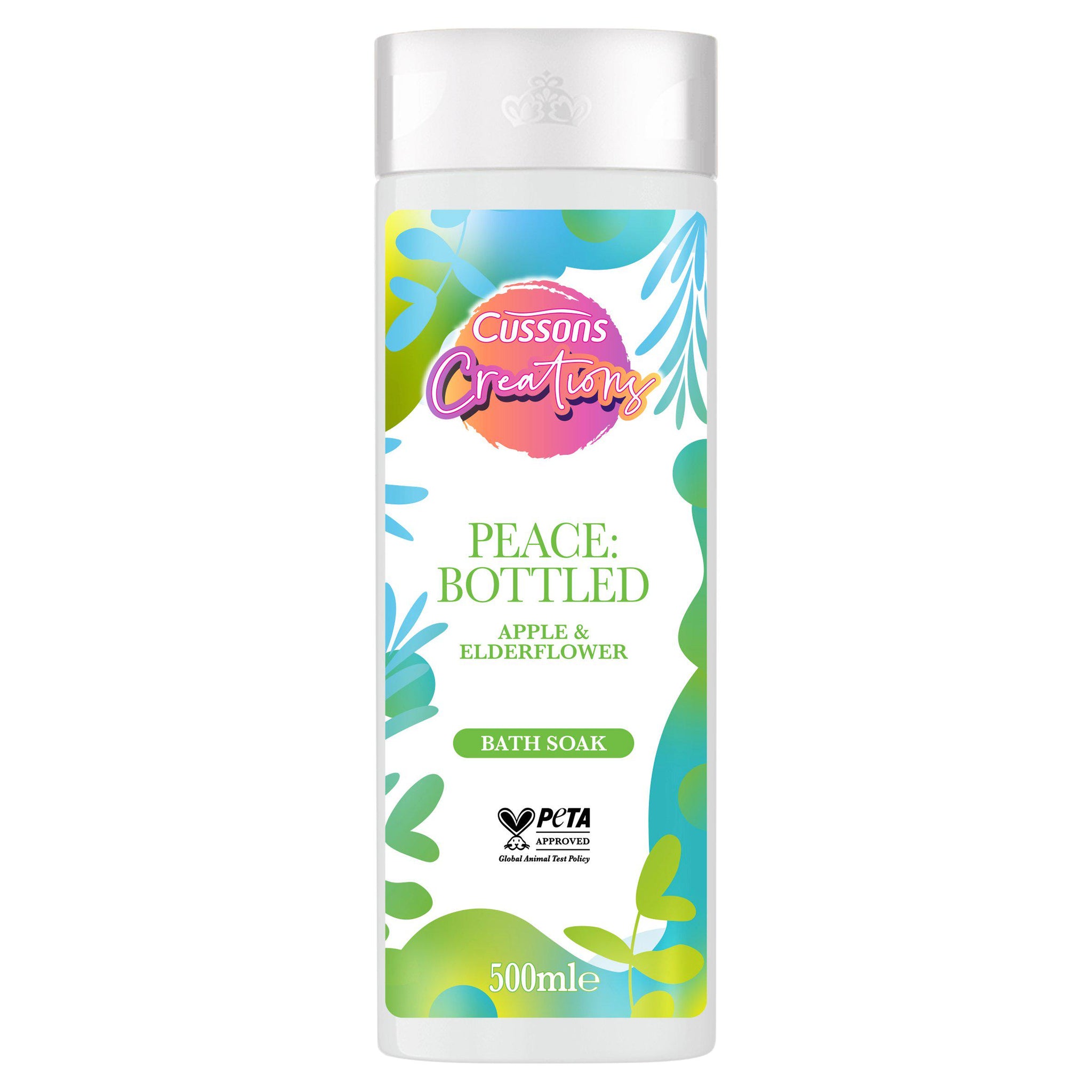 CUSSONS CREATIONS APPLE & ELDERFLOWER BATH SOAK 500ML. C006163 \\\KD25162