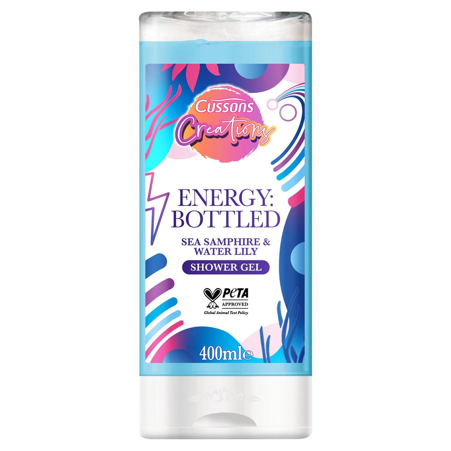 CUSSONS CREATIONS SEA SAMPHIRE & WATERLILY SHOWER GEL 400ML. C006175 \\\KD25167