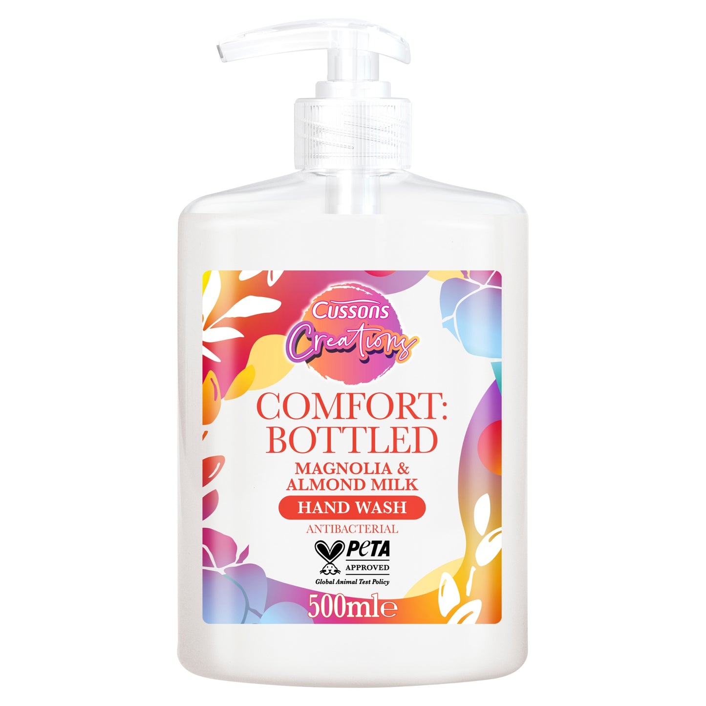 CUSSONS ANTIBACTERIAL MAGNOLIA & ALMOND MILK HAND WASH 500ML. C006167 \\\KD25176