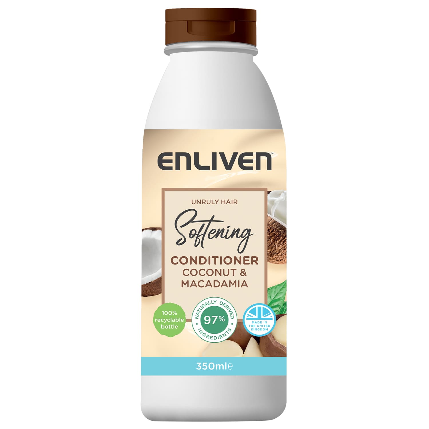 ENLIVEN COCONUT & MACADAMIA SOFTENING HAIR CONDITONER 350ML. C005736 \\\KD25185