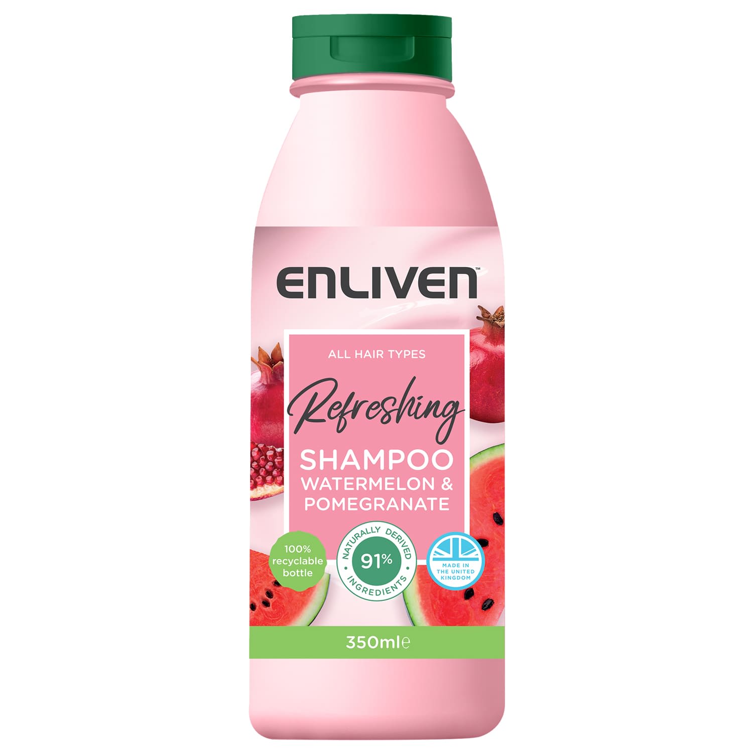 ENLIVEN WATERMELON AND POMEGRANATE REFRESHING HAIR SHAMPOO 350ML. C005735 \\\KD25187