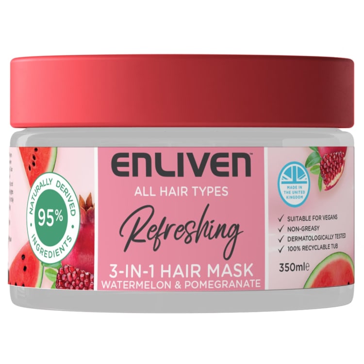 ENLIVEN REFRESHING WATERMELON & POMEGRANATE 3 IN 1 HAIR MASK 350ML. C005740 \\\KD25188
