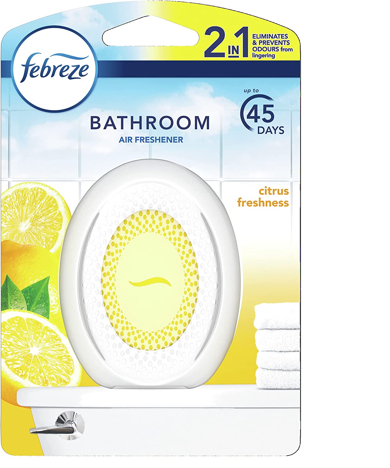 FEBREZE BATHROOM 2 IN 1 AIR FRESHENER - CITRUS SCENT. C004387 \\\KD25192