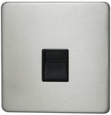 STATUS CHROME SINGLE TELEPHONE MASTER SOCKET. STSSSX10 \\\KD25206