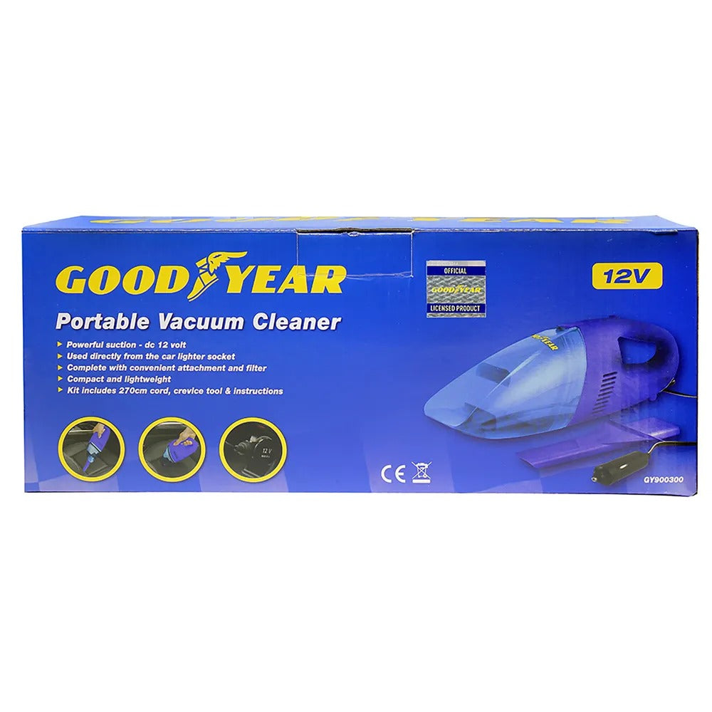 GOODYEAR 12V PORTABLE VACUUM CLEANER. DT900300 \\\KD25290