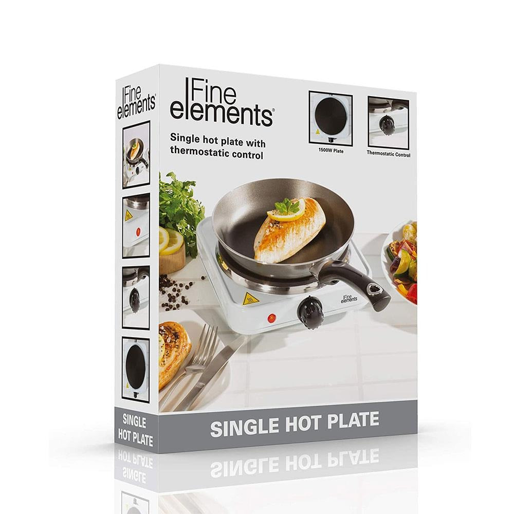 FINE ELEMENTS ELECTRIC PORTABLE SINGLE HOT PLATE HOB. SDA1675GE \\\KD25311