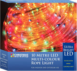 CHRISTMAS WORKSHOP LED ROPE LIGHT 10M - MULTICOLOURED. BML77610 \\\KD25324