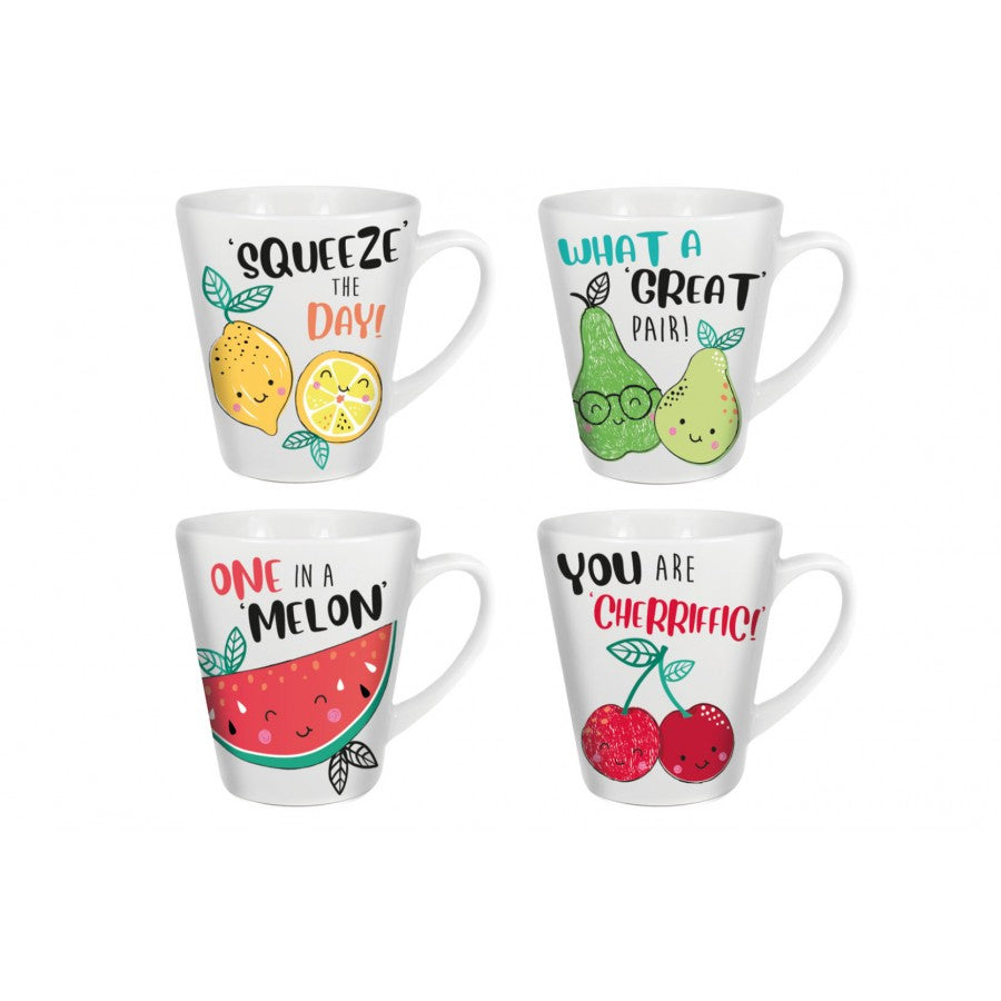 MAD ABOUT MUGS QUIRKY FRUIT MUG 11OZ ** ONE SEND RANDOMLY**. AM4076 \\\KD25347