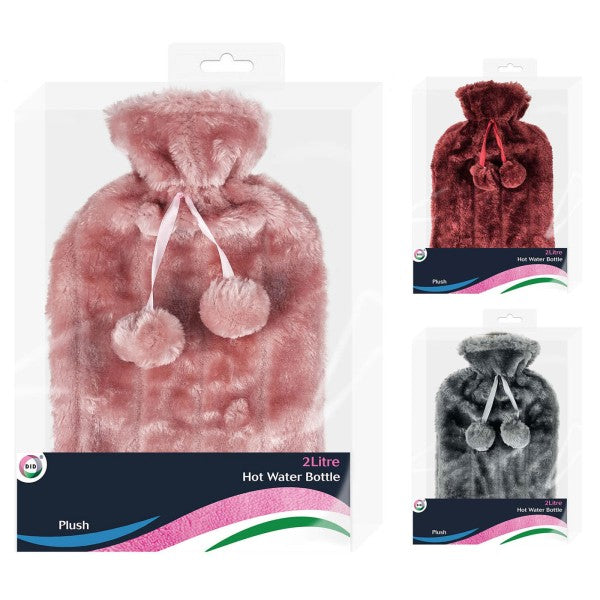 DID HOT WATER BOTTLE WITH PLUSH COVER 2L. OD4163 \\\KD25353