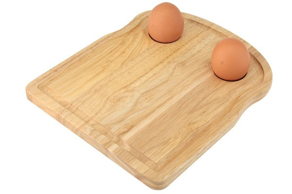 APOLLO RUBBER WOOD BREAKFAST BOARD TOAST 20CM X 24CM. AP7359 \\\KD25426