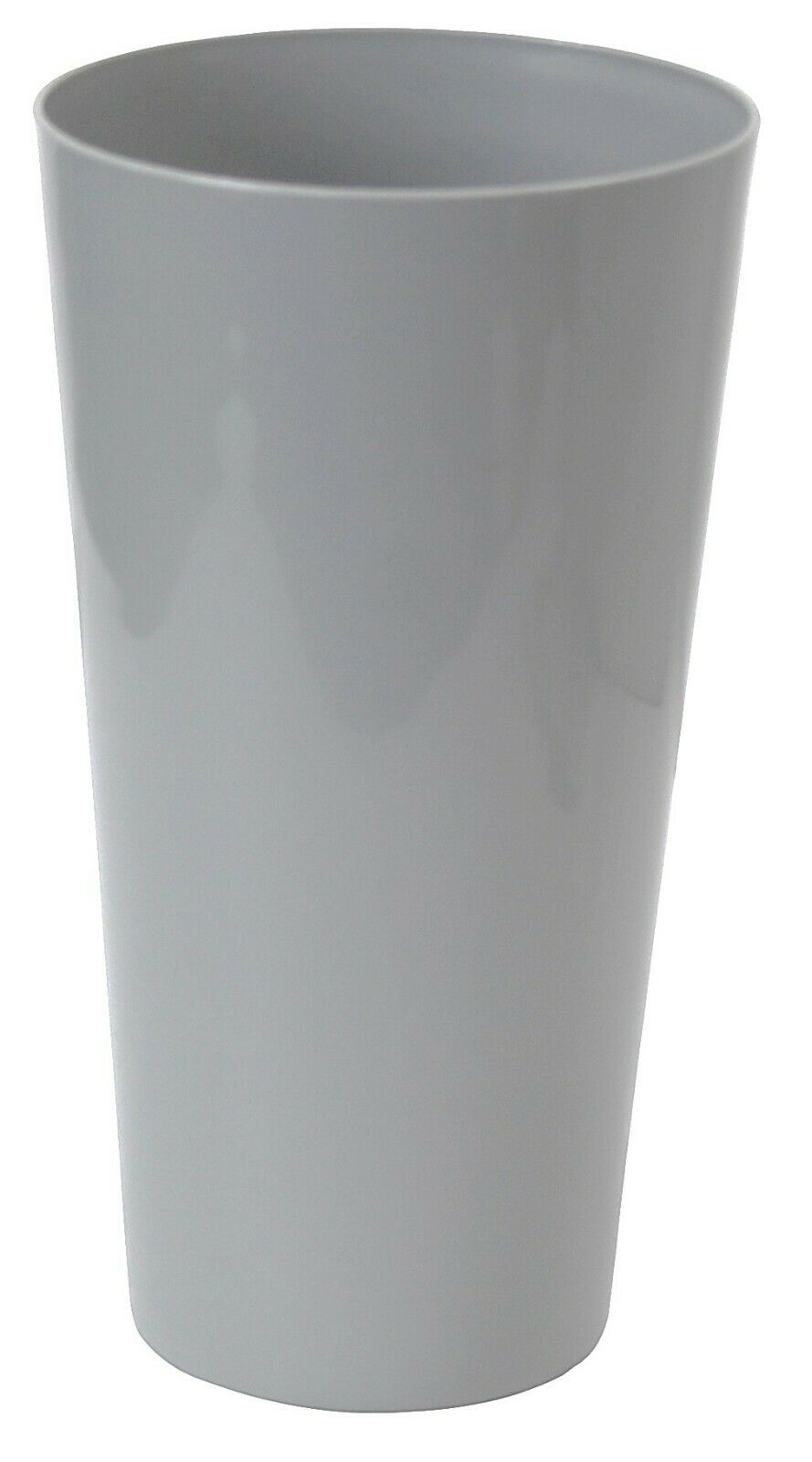WHAM STUDIO TALL ROUND PLANTER POT COVER 18CM - COOL GREY. WHAM27300CG \\\KD25435