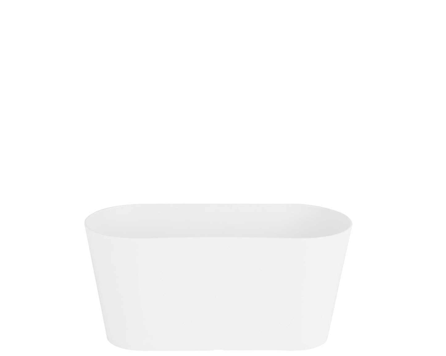 WHAM STUDIO OVAL TROUGH PLANTER POT COVER 30CM - WHITE. WHAM27202 \\\KD25442