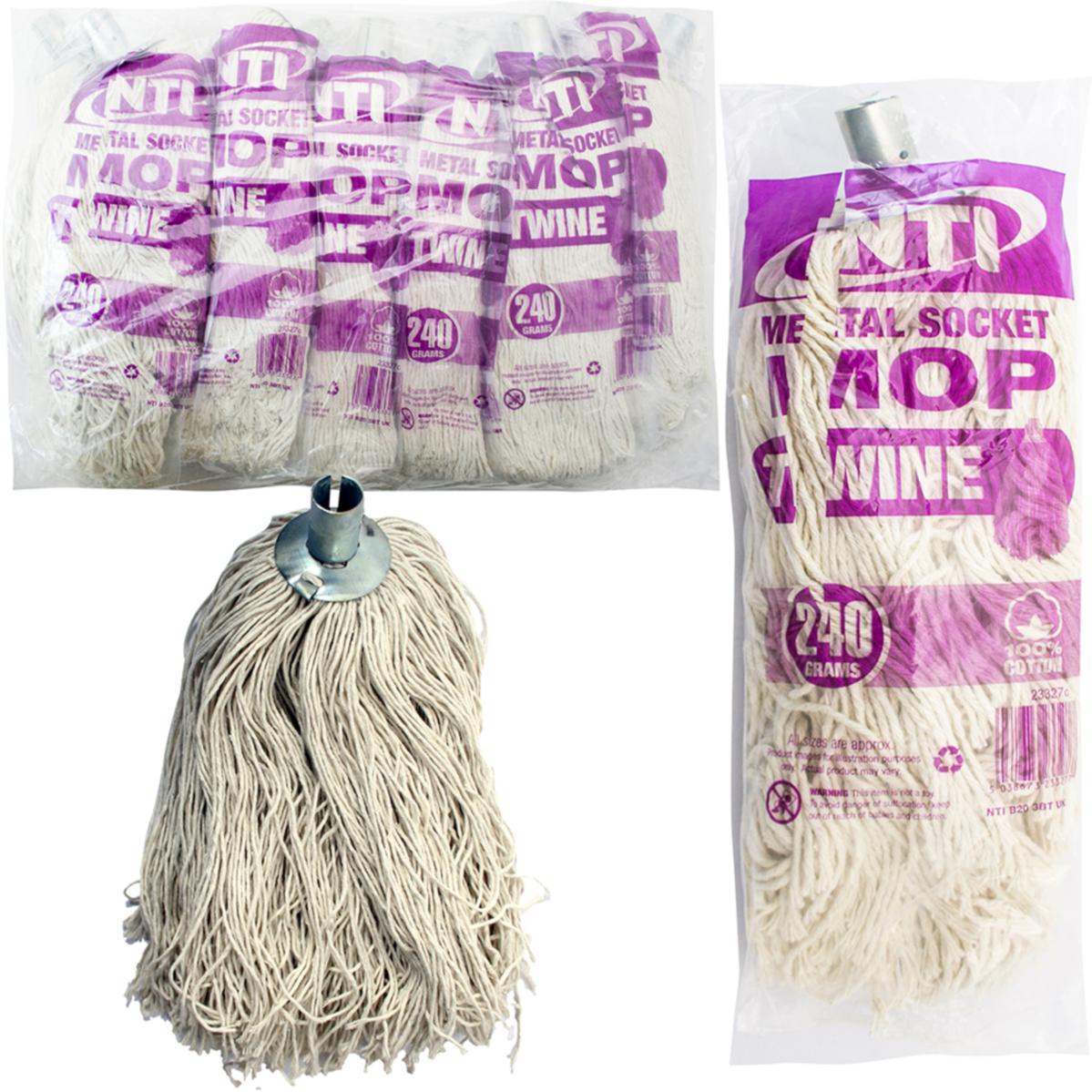 MOP HEAD PY 14 240G TWINE METAL SOCKET. 23327C \\\KD25456