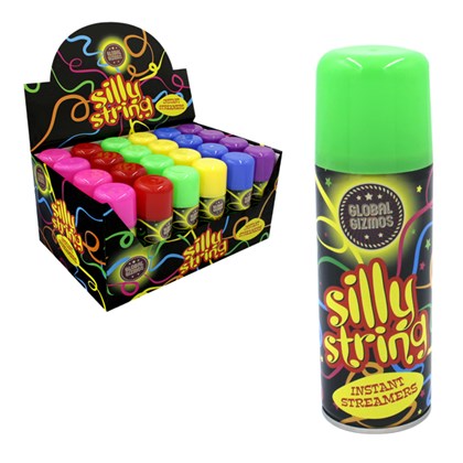 GLOBAL GIZMOS PARTY SILLY STRING SPRAY 250ML. BML73280 \\\KD25459