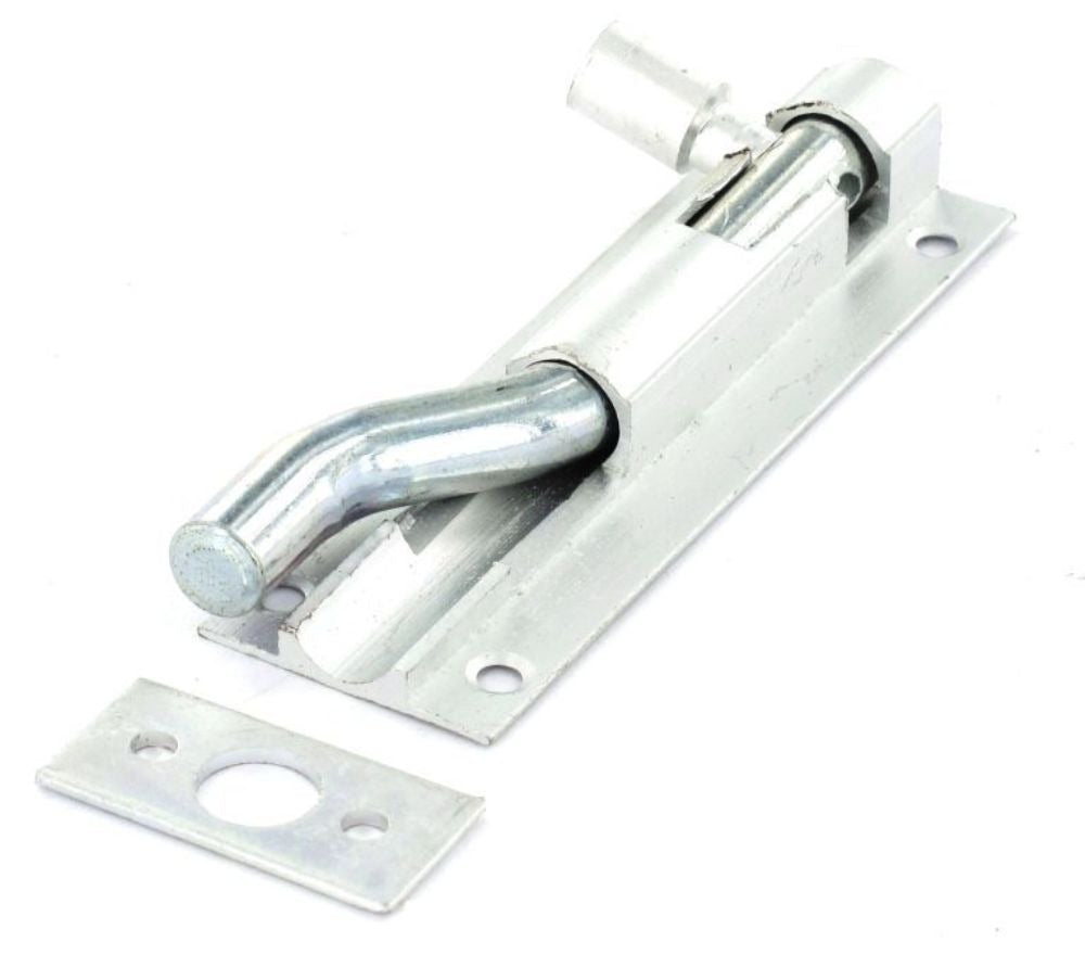 SECURIT S1557 ALUMINIUM NECKED DOOR BOLT 1" WIDE 75MM / 3". MP-B1557 \\\KD25480