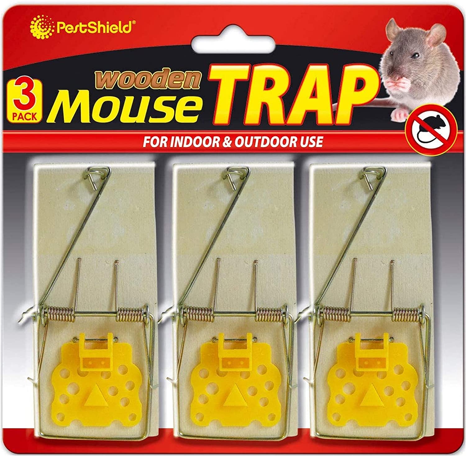 PESTSHIELD WOODEN MOUSE TRAP 2/PK. PS1001A \\\KD25494