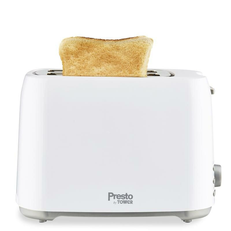 TOWER PRESTO 2 SLICE TOASTER 750W. PT20055WHT \\\KD25545