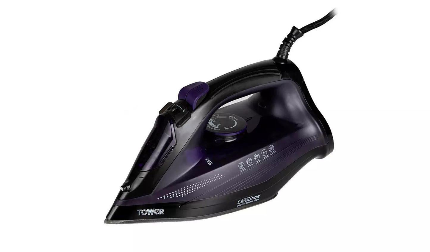 TOWER CERAGLIDE STEAM IRON 2600W. T22011 \\\KD25549