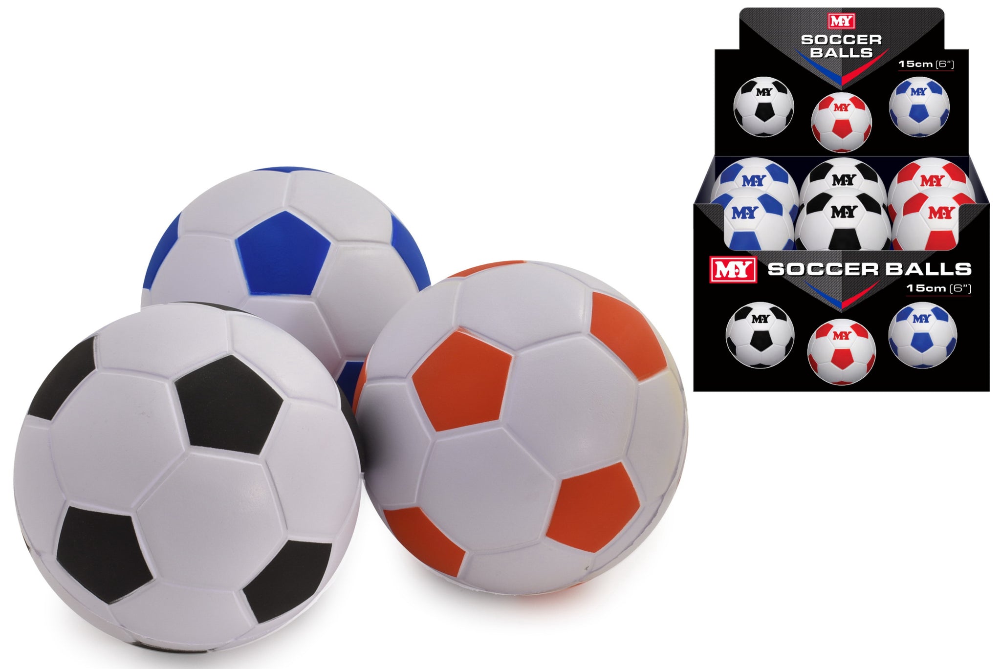 MY SOFT FOAM SPONGE INDOOR FOOTBALL SOCCER BALL 6" / 15CM **ONLY ONE PIECE SUPPLY**. TY5258 \\\KD25589