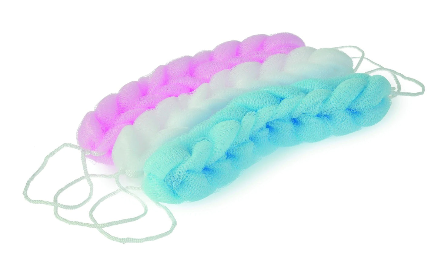 BLUECANYON ASSORTED EXFOLIATING BATH SPONGE STRAP. BA3008 \\\KD25629