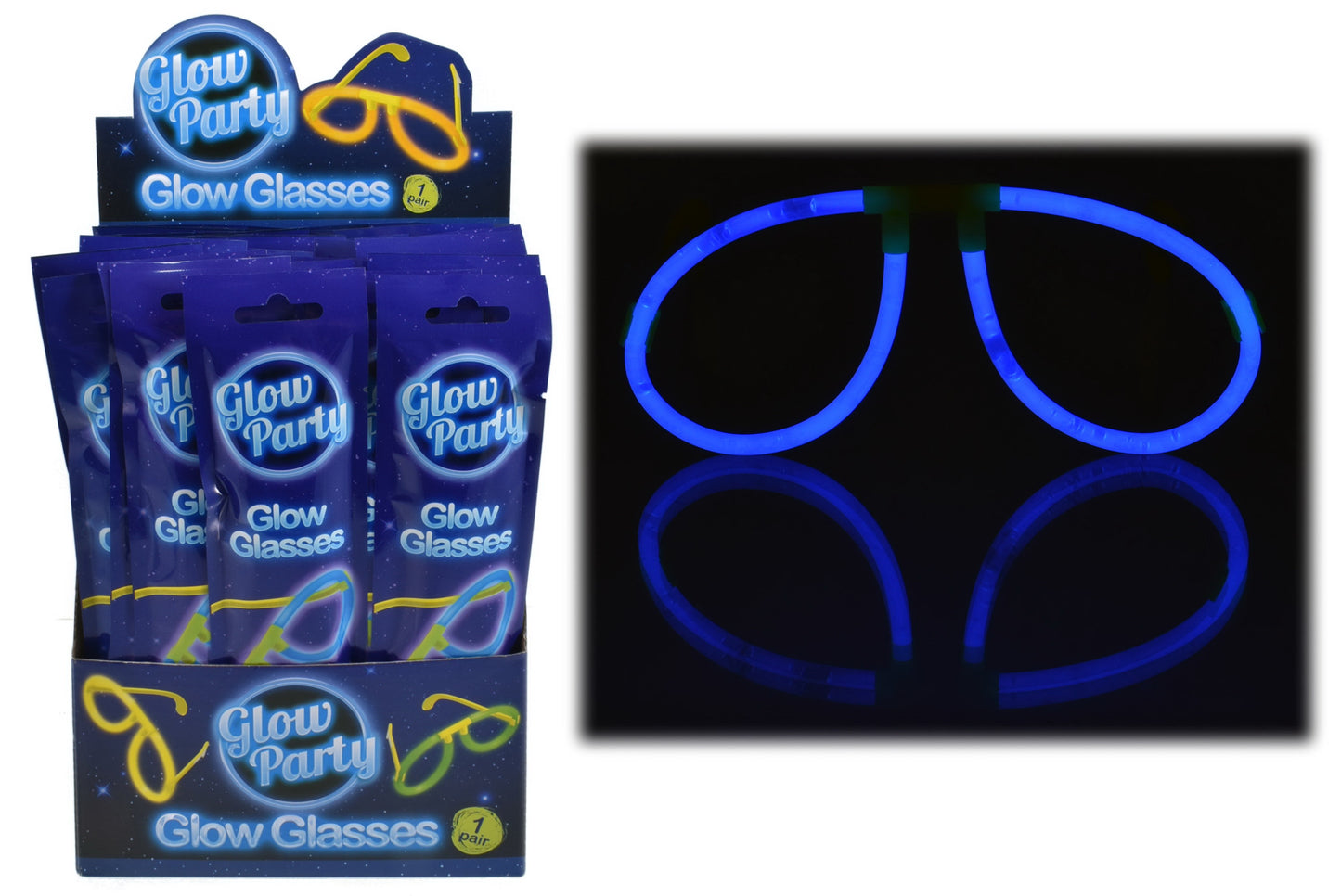GLOW GLASSES IN COLOUR FOIL BAG \\\KD25665