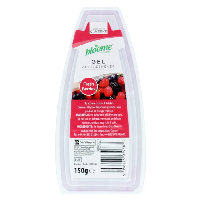 BLOOME ASSORTED GEL AIR FRESHENER 150G. OL322237 \\\KD25690