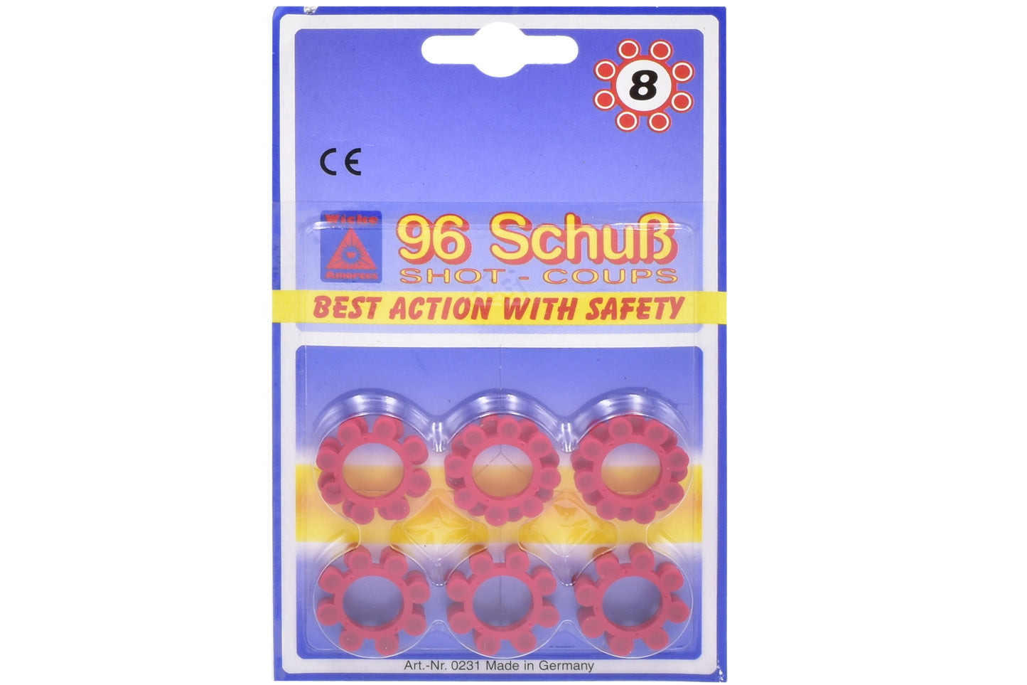 8 SHOT RING CAPS DISC  -12 RINGS BLISTERCARD. TY8028 \\\KD25707