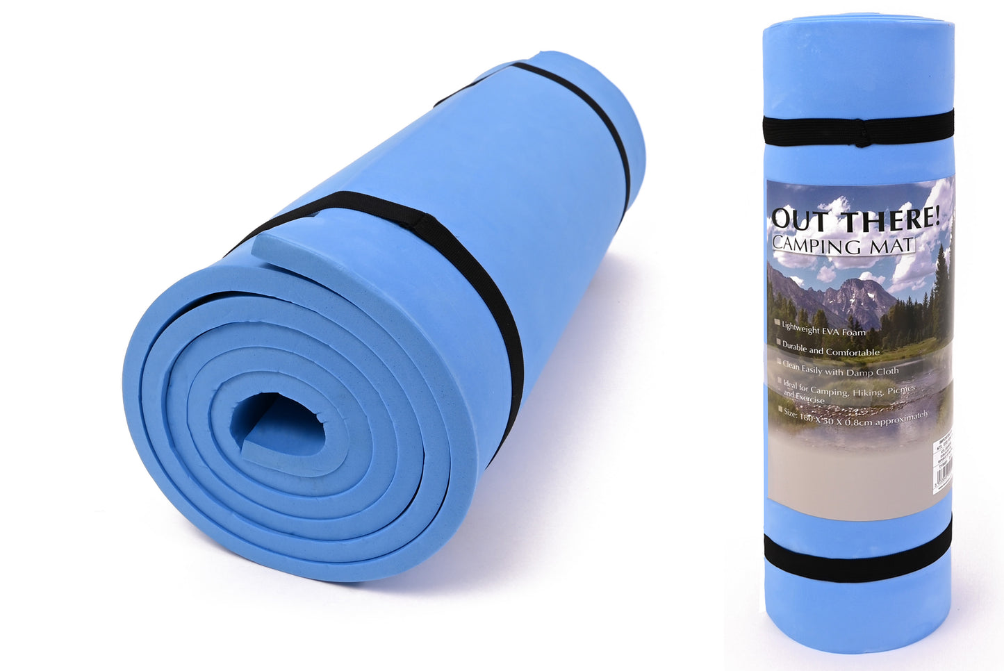 EVA ROLLED CAMPING & EXCERCISE MAT 7MM \\\KD25722