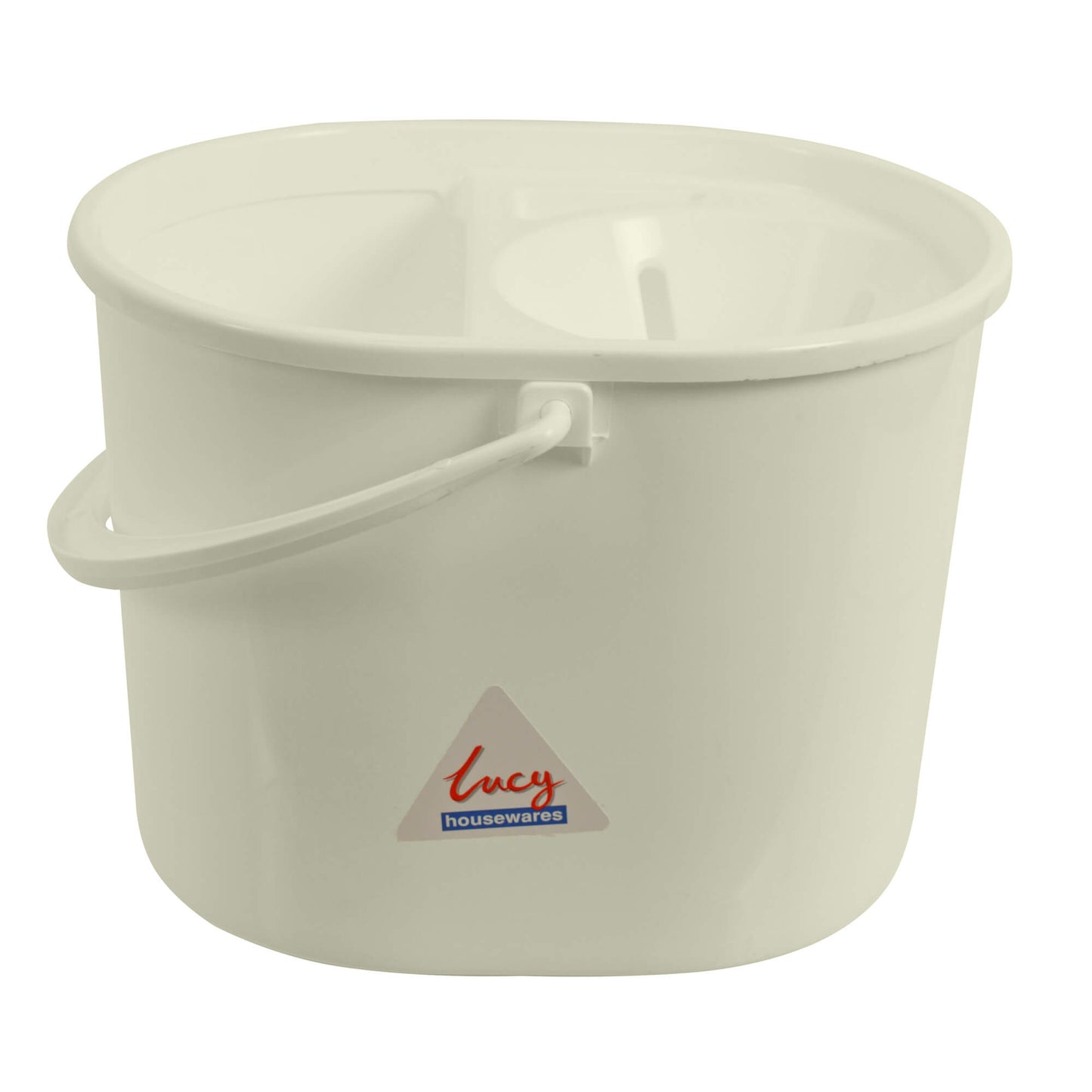LUCY EXTRA TOUGH MOP BUCKET WITH SIEVE - WHITE. L1405202 \\\KD25760