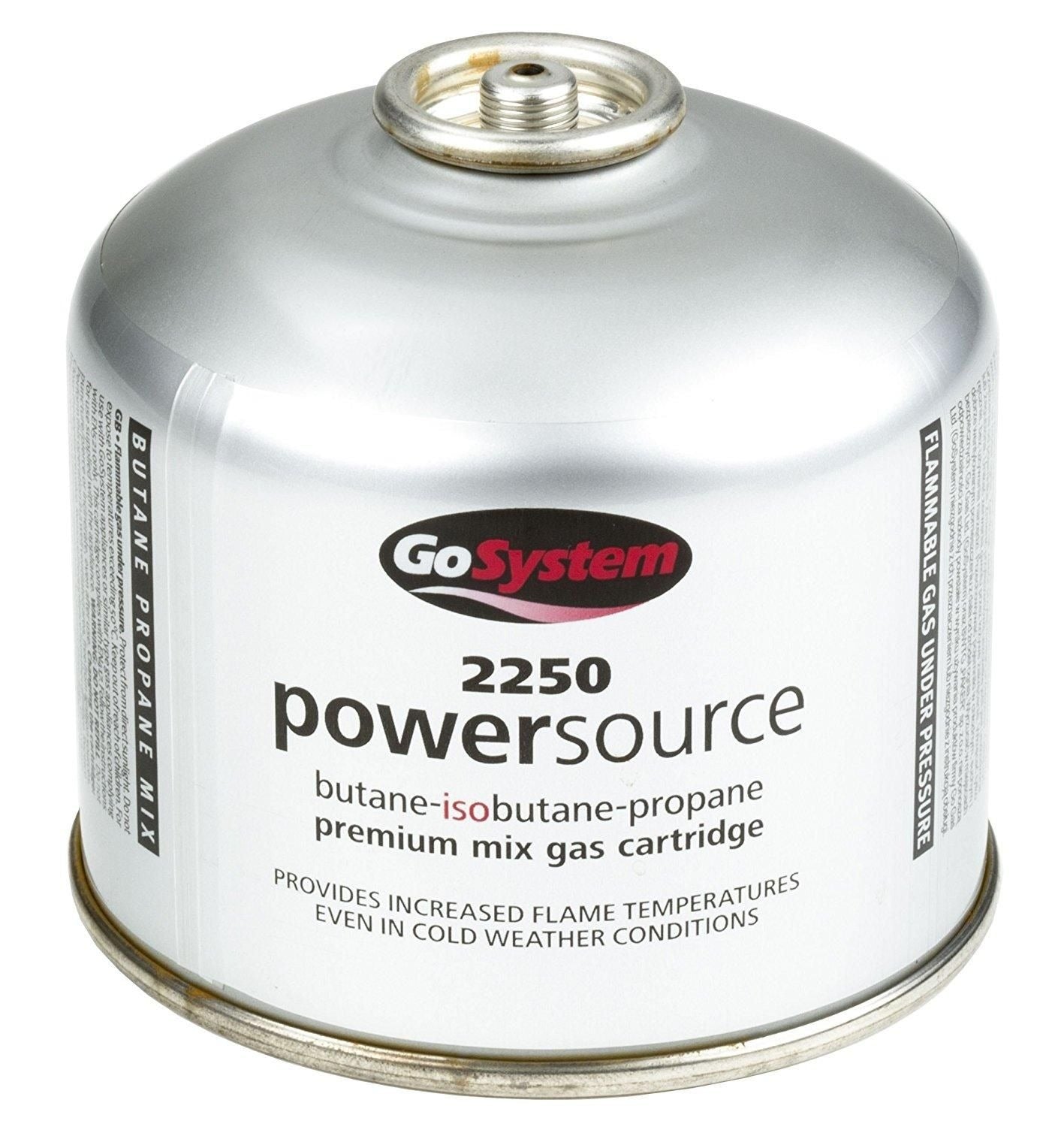 GOSYSTEM BUTANE ISOBUTANE PROPANE GAS REFILL CARTRIDGE 220G. G2250 \\\KD25803