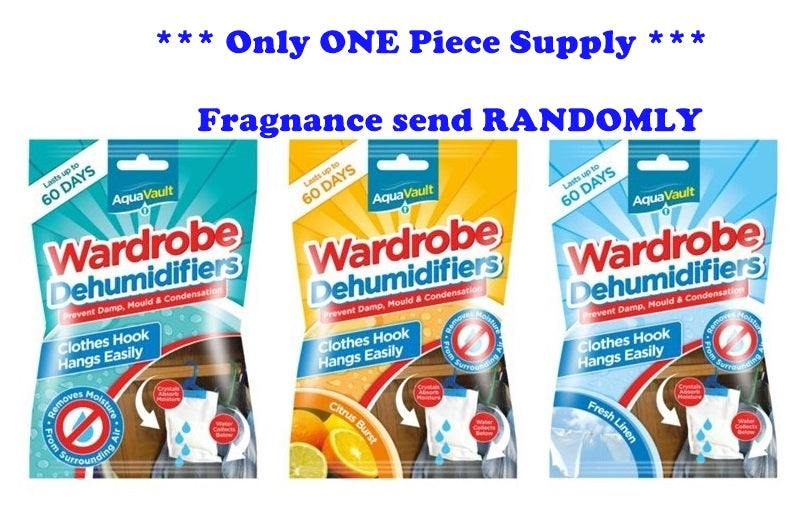 AQUA VAULT SCENTED HANGING WARDROBE DEHUMIDIFIER ** 1 PIECE SUPPLY **. OL317058 \\\KD25805