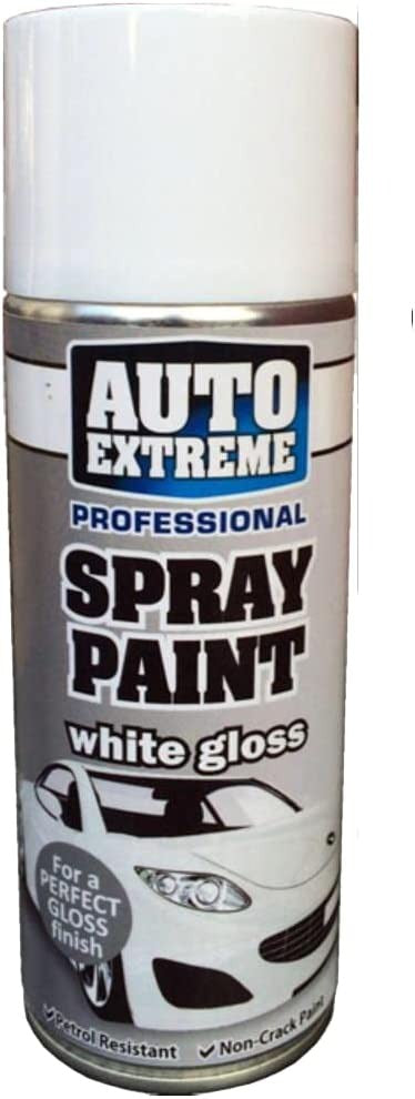 AUTO EXTREME GLOSS WHITE SPRAY PAINT 400ML. WDL1922 \\\KD25820