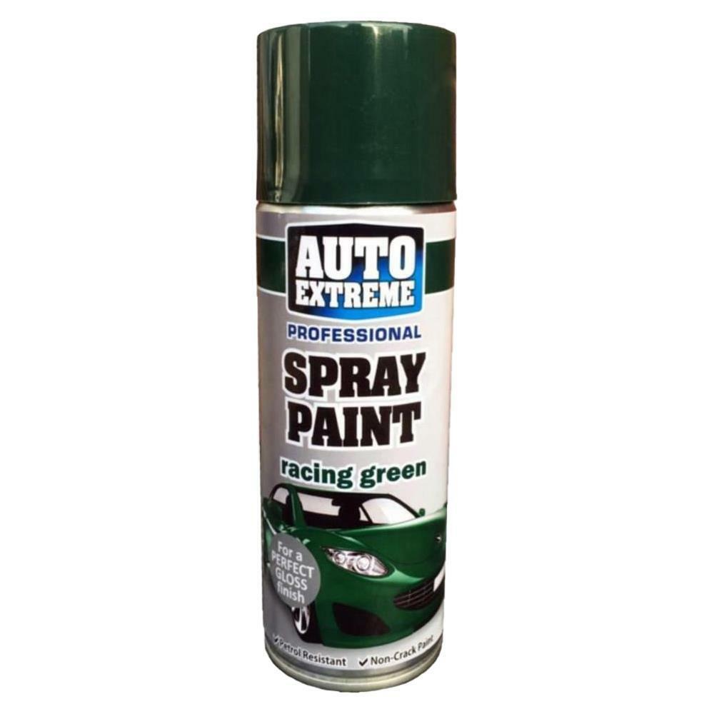 AUTO EXTREME GLOSS RACING GREEN SPRAY PAINT 400ML. WDL1931 \\\KD25826