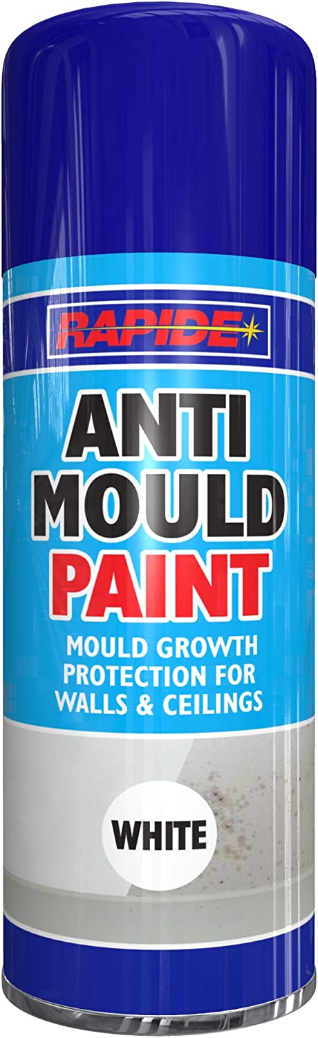 RAPIDE ANTI MOULD SPRAY PAINT 400ML - WHITE. WDL2693 \\\KD25833