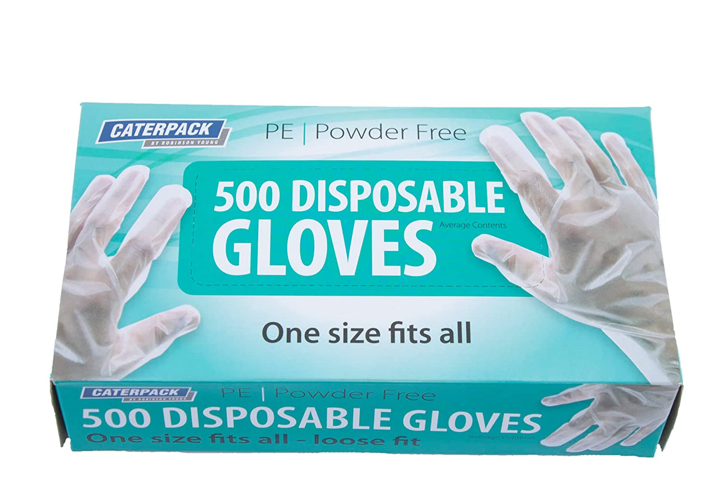 CATERPACK POWDER FREE PE DISPOSABLE GLOVES 500/PK. RY10928 \\\KD25879
